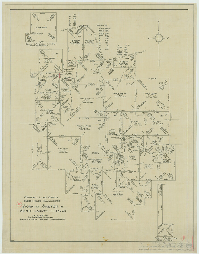 63893, Smith County Working Sketch 8, General Map Collection