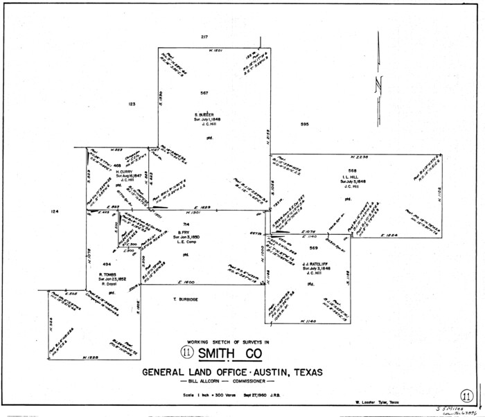 63896, Smith County Working Sketch 11, General Map Collection