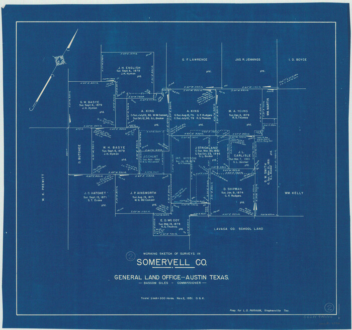 63906, Somervell County Working Sketch 2, General Map Collection