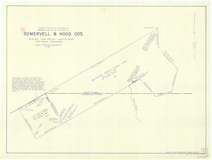 63907, Somervell County Working Sketch 3, General Map Collection