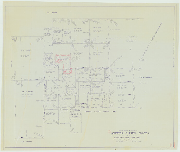 63909, Somervell County Working Sketch 5, General Map Collection