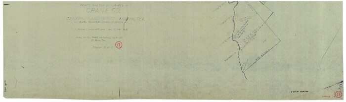 63911, Crane County Working Sketch 17, General Map Collection
