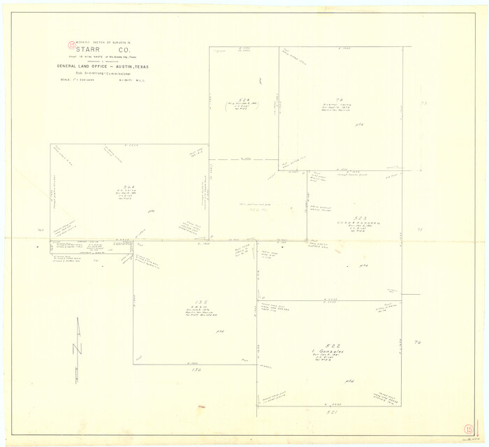 63931, Starr County Working Sketch 15, General Map Collection