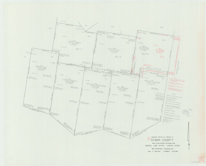 63935, Starr County Working Sketch 19, General Map Collection
