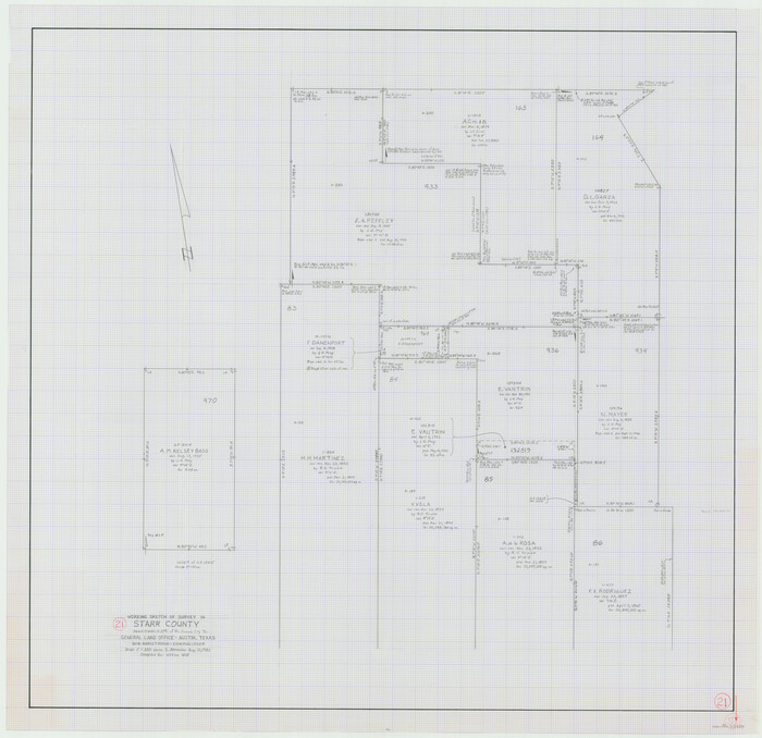 63937, Starr County Working Sketch 21, General Map Collection
