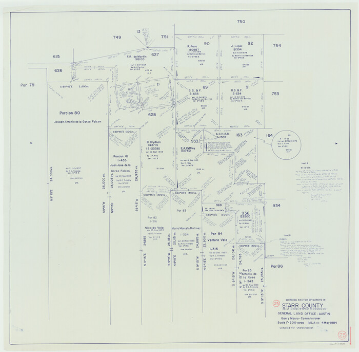 63939, Starr County Working Sketch 23, General Map Collection