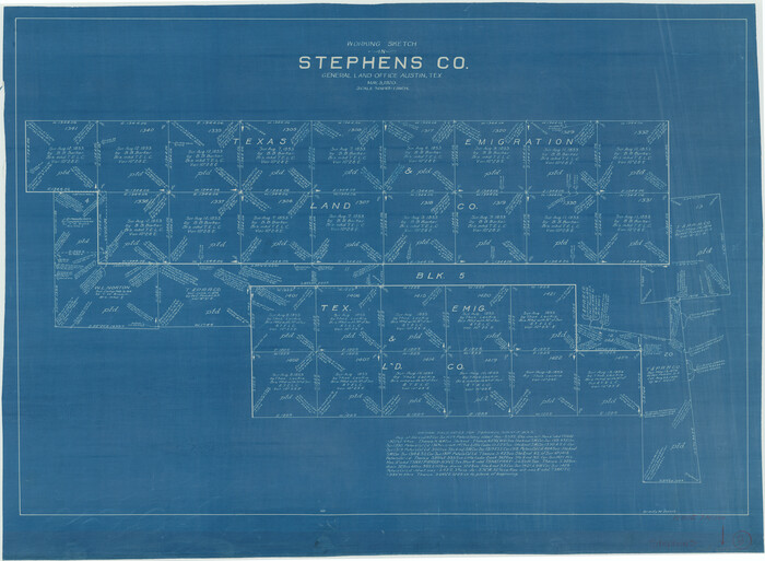 63951, Stephens County Working Sketch 8, General Map Collection