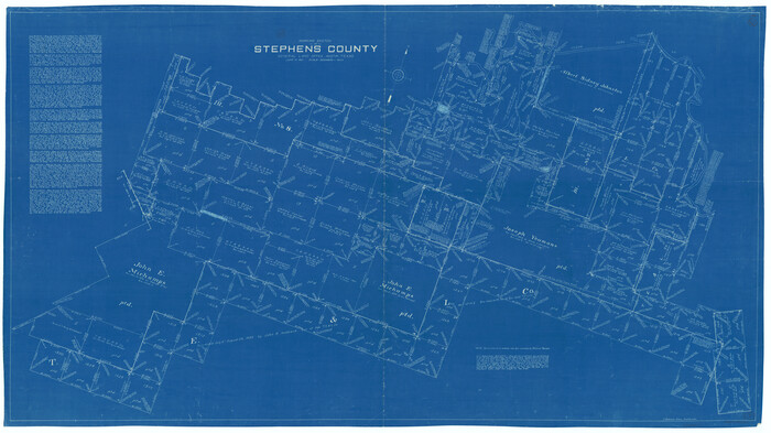 63953, Stephens County Working Sketch 10, General Map Collection