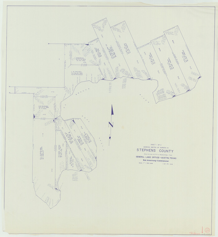 63964, Stephens County Working Sketch 21, General Map Collection