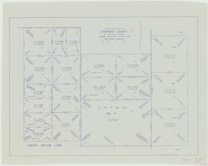 63966, Stephens County Working Sketch 23, General Map Collection