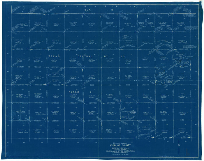63985, Sterling County Working Sketch 3, General Map Collection