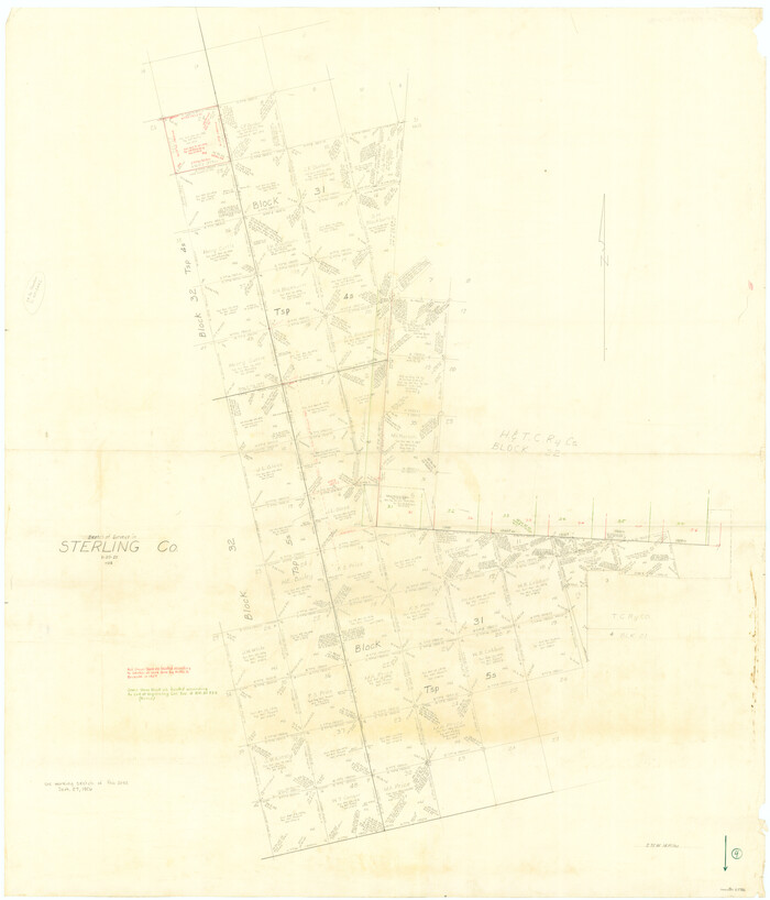 63986, Sterling County Working Sketch 4, General Map Collection