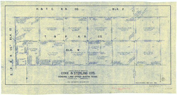 63987, Sterling County Working Sketch 5, General Map Collection