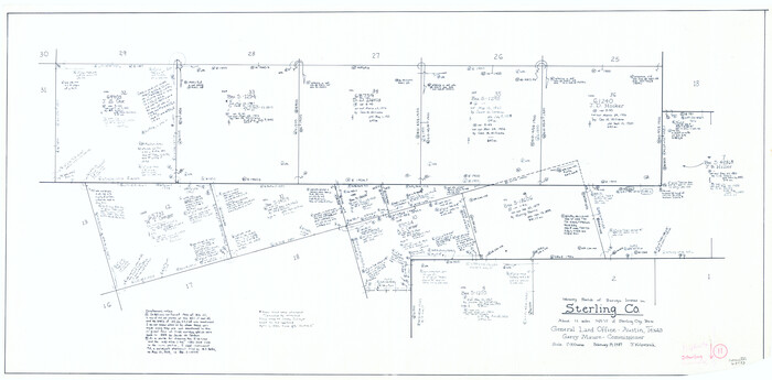 63993, Sterling County Working Sketch 11, General Map Collection