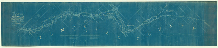 64000, Location of the Southern Kansas Railway of Texas through Hemphill County, Texas, General Map Collection