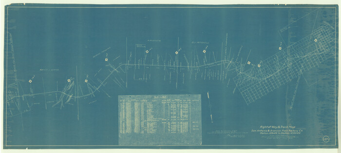 64025, Right of Way & Track Map San Antonio & Aransas Pass Railway Co., General Map Collection