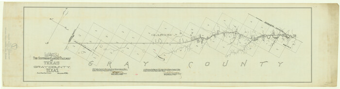 64036, Location of the Southern Kansas Railway of Texas, Gray County, Texas, General Map Collection
