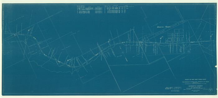 64068, Right of Way and Track Map, The Missouri, Kansas and Texas Ry. of Texas operated by the Missouri, Kansas and Texas Ry. of Texas, Henrietta Division, General Map Collection
