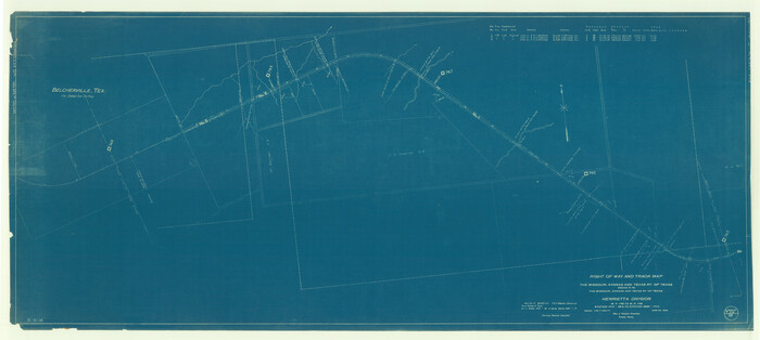 64071, Right of Way and Track Map, The Missouri, Kansas and Texas Ry. of Texas operated by the Missouri, Kansas and Texas Ry. of Texas, Henrietta Division, General Map Collection