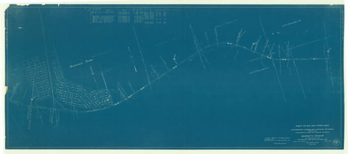 64073, Right of Way and Track Map, The Missouri, Kansas and Texas Ry. of Texas operated by the Missouri, Kansas and Texas Ry. of Texas, Henrietta Division, General Map Collection