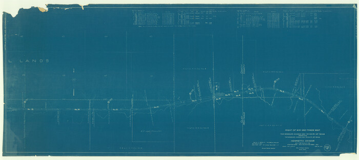 64074, Right of Way and Track Map, The Missouri, Kansas and Texas Ry. of Texas operated by the Missouri, Kansas and Texas Ry. of Texas, Henrietta Division, General Map Collection