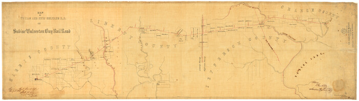 64091, Map of Texas and New Orleans R.R. or Sabine and Galveston Bay Rail Road, General Map Collection
