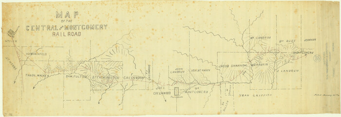 64141, Map of the Central and Montgomery Railroad, General Map Collection