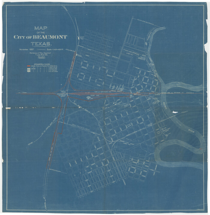 64146, Map of the City of Beaumont, Texas, General Map Collection