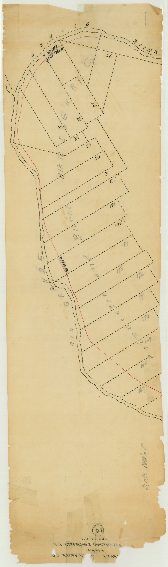 64149, [San Antonio & Galveston RR], General Map Collection
