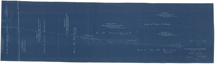 64166, St. Louis, Brownsville & Mexico Railway Location Map from Mile 80 to Mile 100, General Map Collection
