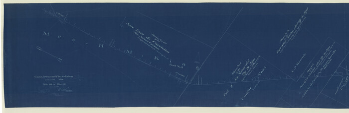 64167, St. Louis, Brownsville & Mexico Railway Location Map from Mile 100 to Mile 120, General Map Collection