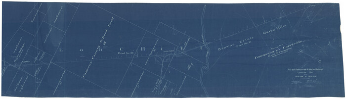64168, St. Louis, Brownsville & Mexico Railway Location Map from Mile 100 to Mile 120, General Map Collection
