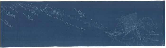 64170, St. Louis, Brownsville & Mexico Railway Location Map from Mile 120 to Rio Grande, General Map Collection
