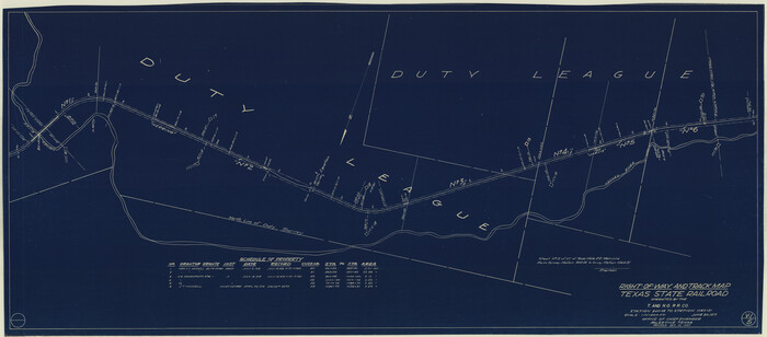 64175, Right-of-Way and Track Map, Texas State Railroad operated by the T. and N. O. R.R. Co., General Map Collection