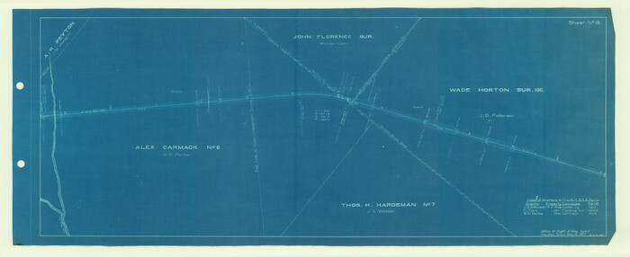 64197, [Galveston, Harrisburg & San Antonio Railroad from Cuero to Stockdale], General Map Collection