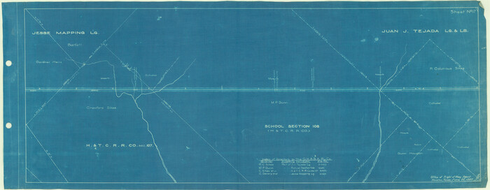 64199, [Galveston, Harrisburg & San Antonio Railroad from Cuero to Stockdale], General Map Collection