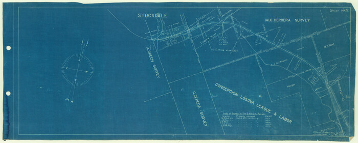 64204, [Galveston, Harrisburg & San Antonio Railroad from Cuero to Stockdale], General Map Collection