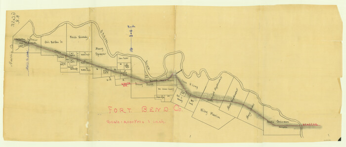 64212, [Gulf, Colorado & Santa Fe Railway line through Fort Bend Co.], General Map Collection