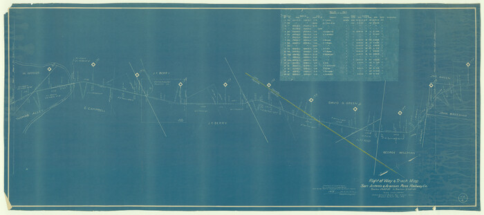 64218, Right of Way & Track Map, San Antonio & Aransas Pass Railway Co., General Map Collection
