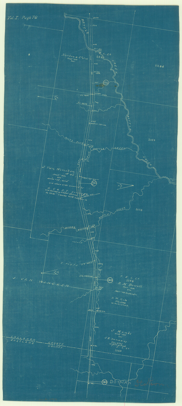 64231, [Texas & Pacific Railway through Callahan County], General Map Collection