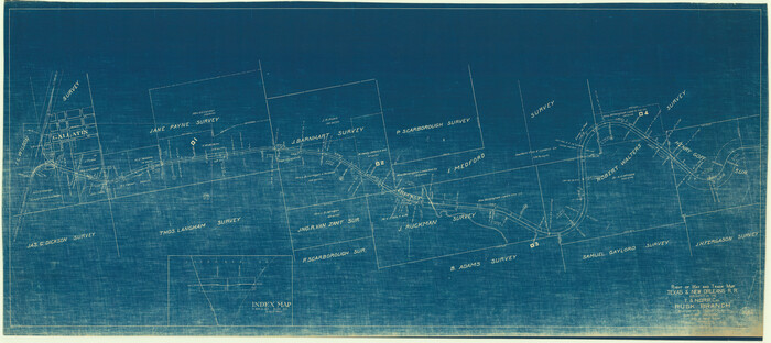 64242, Right of Way and Track Map, Texas & New Orleans R.R. operated by the T. & N. O. R.R. Co., Rusk Branch, General Map Collection