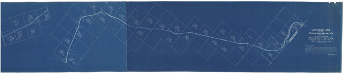 64269, [Kansas City, Mexico & Orient] Located Line of the Panhandle and Gulf RY. Through Stand Lands, Public School and University, In Presidio County Texas, Right of Way 200 feet Wide, General Map Collection
