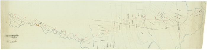 64283, Map Showing Showing San Antonio & Aransas Pass Railway from San Antonio to Wilson County Line, General Map Collection