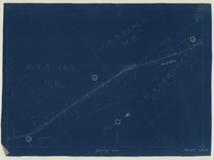 64376, [Cotton Belt, St. Louis Southwestern Railway of Texas, Alignment through Smith County], General Map Collection