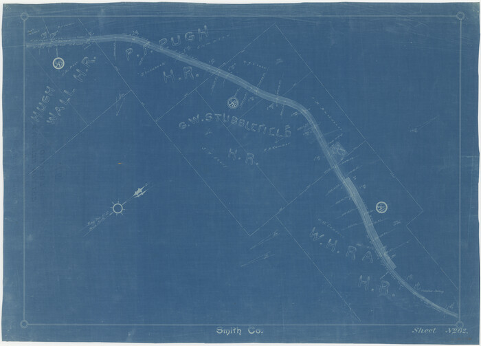 64380, [Cotton Belt, St. Louis Southwestern Railway of Texas, Alignment through Smith County], General Map Collection