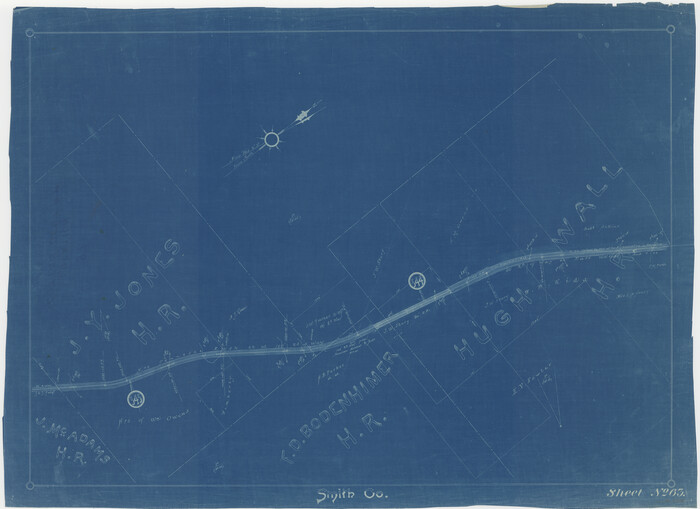 64381, [Cotton Belt, St. Louis Southwestern Railway of Texas, Alignment through Smith County], General Map Collection