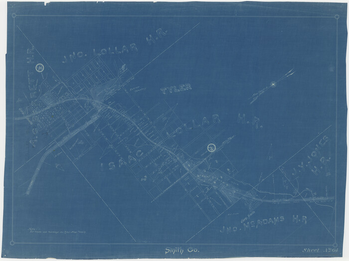 64382, [Cotton Belt, St. Louis Southwestern Railway of Texas, Alignment through Smith County], General Map Collection