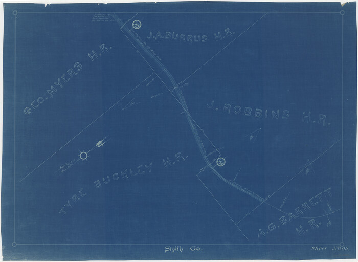 64383, [Cotton Belt, St. Louis Southwestern Railway of Texas, Alignment through Smith County], General Map Collection