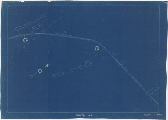 64384, [Cotton Belt, St. Louis Southwestern Railway of Texas, Alignment through Smith County], General Map Collection