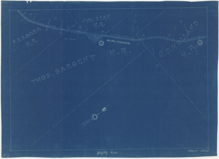 64385, [Cotton Belt, St. Louis Southwestern Railway of Texas, Alignment through Smith County], General Map Collection